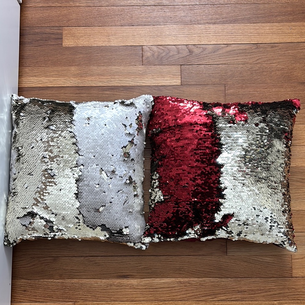 Reversible Sequin Throw Pillows